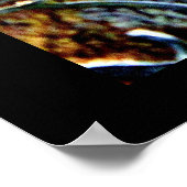 金ゴールド葉 ポスター (角)