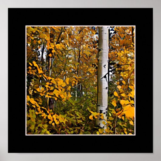 金ゴールド葉 ポスター (正面)