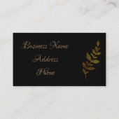 金ゴールド葉 名刺 (裏面)