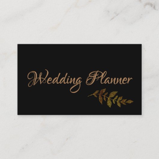 金ゴールド葉 名刺 (正面)