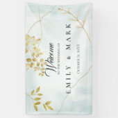 金ゴールド葉 横断幕 (縦)