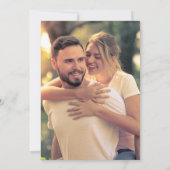 金ゴールド葉&水色の分岐|様結婚の写真 招待状 (裏面)