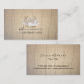 金ゴールド蓮の花と日エレガント禅の背景 名刺 (正面/裏面)