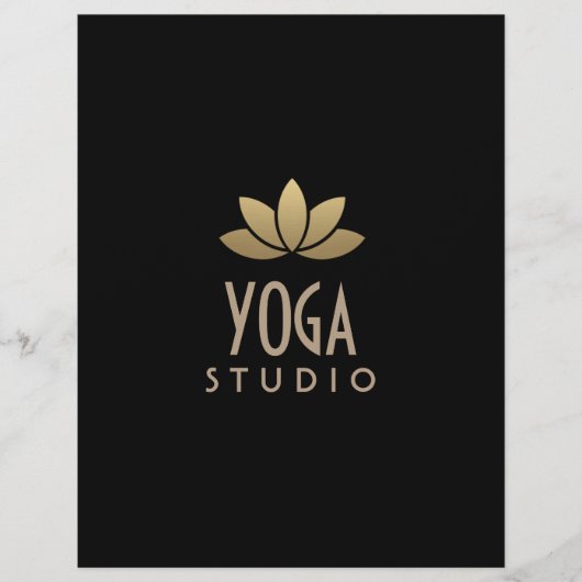 金ゴールド蓮フラワーフライヤー チラシ (正面)