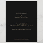 金ゴールド蓮フラワーフライヤー チラシ (裏面)