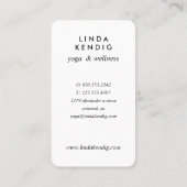 金ゴールド蓮 | Ruby | wellness massage yoga 名刺 (裏面)