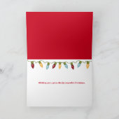 金ゴールド虎猫クリスマス カード (内部)