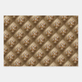 金ゴールド虹色バルーンの包装紙 ラッピングペーパーシート (正面2)