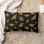 金ゴールド蜂腰枕 ランバークッション (ブランケット)