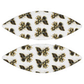 金ゴールド蝶と黒の蘭 アメリカンフットボール (パネル)