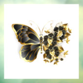 金ゴールド蝶と黒の蘭 ウィンドウサイン (シート3)