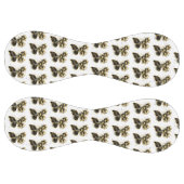 金ゴールド蝶と黒の蘭 ソフトボール (パネル)