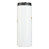 金ゴールド蝶と黒の蘭 タンブラー (裏面)