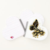 金ゴールド蝶と黒の蘭 ノートブック (内部)