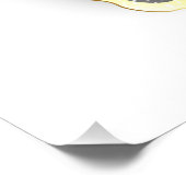 金ゴールド蝶と黒の蘭 フォトプリント            (角)