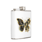 金ゴールド蝶と黒の蘭 フラスク (右)