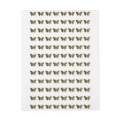 金ゴールド蝶と黒の蘭 ラップアラウンドラベル (シート)