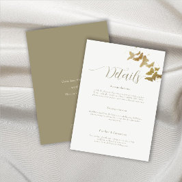 金ゴールド蝶エレガントなウェディングエンクロージャカード 招待状
