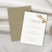 金ゴールド蝶エレガントなウェディングエンクロージャカード 招待状