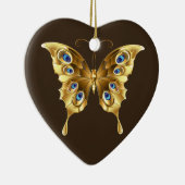 金ゴールド蝶オーナメント セラミックオーナメント (右)