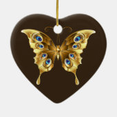 金ゴールド蝶オーナメント セラミックオーナメント (裏面)