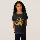 金ゴールド蝶フェアリー Tシャツ (正面フル)
