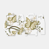 金ゴールド蝶フローラの好意ボックス フェイバーボックス (折り畳みなし)