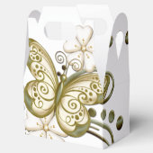 金ゴールド蝶フローラの好意ボックス フェイバーボックス (オープン)