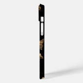 金ゴールド蝶ブラック Case-Mate iPhoneケース (裏面 / 左)