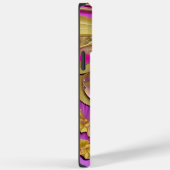 金ゴールド蝶ホットピンクパーソナライズされた名 Case-Mate iPhoneケース (裏面 / 右)