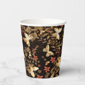 金ゴールド蝶紙カップ 紙コップ (裏面)