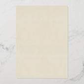 金ゴールド蝶花模様50結婚周年 箔招待状 (裏面)