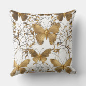 金ゴールド蝶装飾用クッション: クッション (裏面)