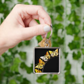 金ゴールド蝶 キーホルダー (手)