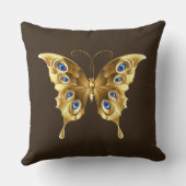金ゴールド蝶 クッション (裏面)