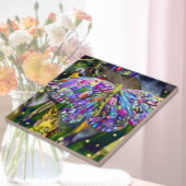 金ゴールド蝶 タイル