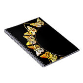 金ゴールド蝶 ノートブック (右側)