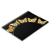 金ゴールド蝶 ノートブック (左側)
