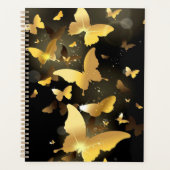 金ゴールド蝶 プランナー手帳 (正面)