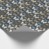 金ゴールド蝶 ラッピングペーパー (角)