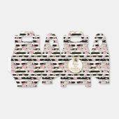 金ゴールド蝶、花、ハッピーバースデー写真 フェイバーボックス (折り畳みなし)