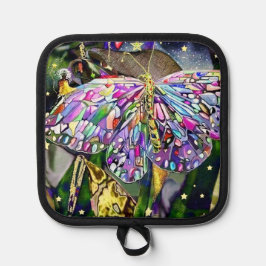 金ゴールド蝶 鍋敷き