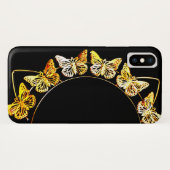 金ゴールド蝶 Case-Mate iPhoneケース (裏面(横))