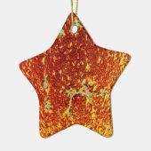 金ゴールド融着ガラス セラミックオーナメント (左)