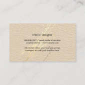 金ゴールド表現(ばちゃばちゃ)跳ねる | レザーテクスチャ 名刺 (裏面)