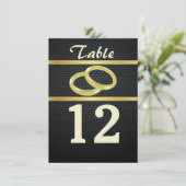 金ゴールド表番号の帯 招待状 (スタンド正面)