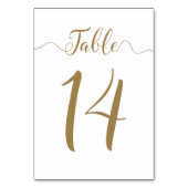 金ゴールド表14 テーブルナンバー (裏面)