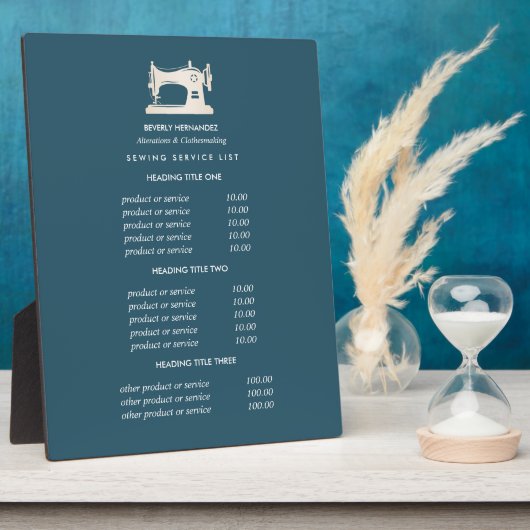 金ゴールド裁縫マシンのシーストレスティール(緑がかった色)価格 フォトプラーク (側面)