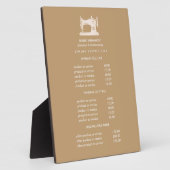 金ゴールド裁縫マシンのSeamstress Beige価格 フォトプラーク (側面)