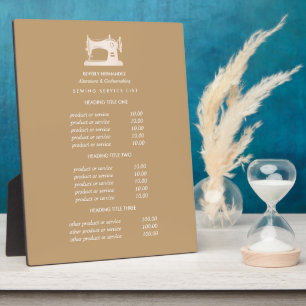 金ゴールド裁縫マシンのSeamstress Beige価格 フォトプラーク